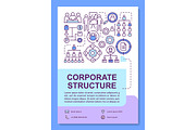 Corporate structure poster template