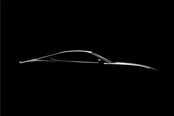 Sport car coupe silhouette