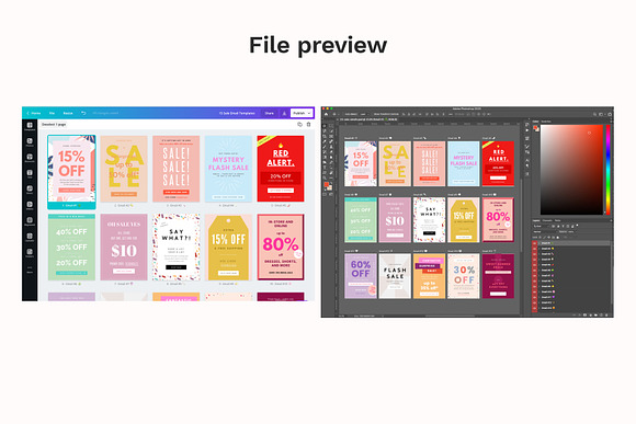 15 Sale Email Design Templates in Mailchimp Templates - product preview 2