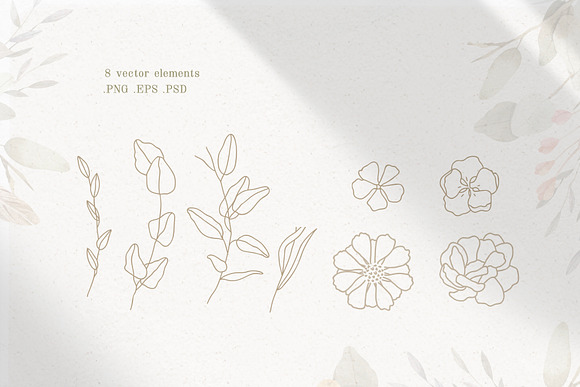 Magic Flowers - watercolor collectio in Objects - product preview 9