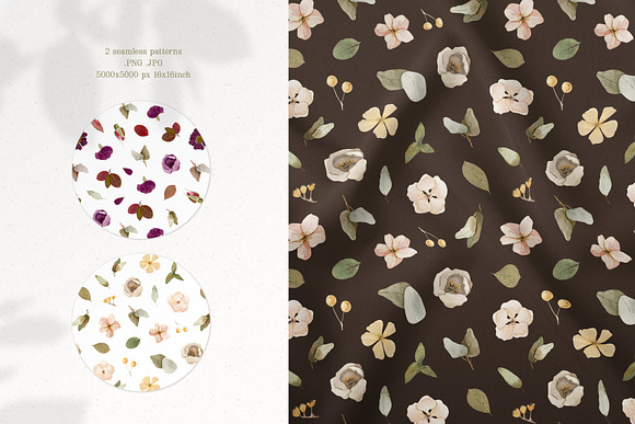 Magic Flowers - watercolor collectio in Objects - product preview 11