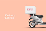 Delivery service banner design