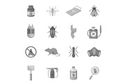 Exterminator icons set