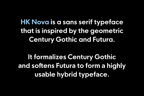 HK Nova™ Typeface in Gothic Fonts - product preview 2