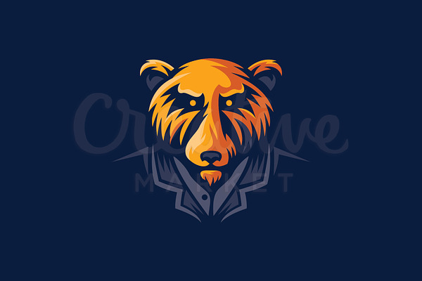 Bear Business Mascot E Sport Logo