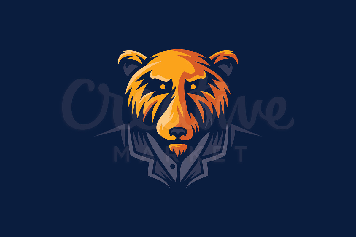 Bear Business Mascot E Sport Logo in Templates - product preview 8