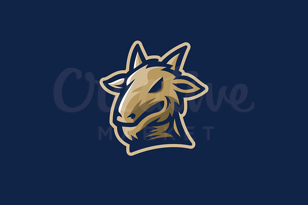 Goat Mascot E Sport Logo
