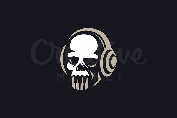 Skull illustration Logo