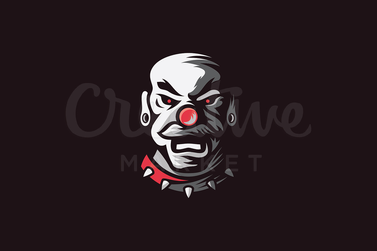 Old Clown Logo in Templates - product preview 8