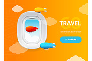 Realistic Travel and Tourism Banner