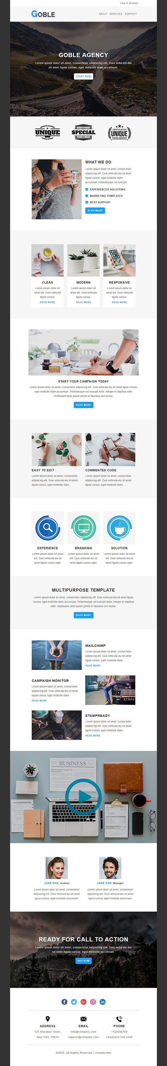 PREMIUM EMAIL BUNDLE #2 in Mailchimp Templates - product preview 3