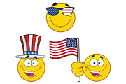 Patriotic Emoji Face Collection - 2
