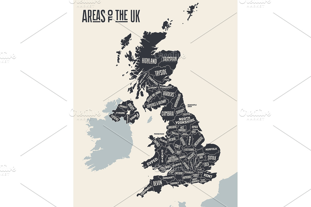 Poster map of contries of the United in Illustrations - product preview 8