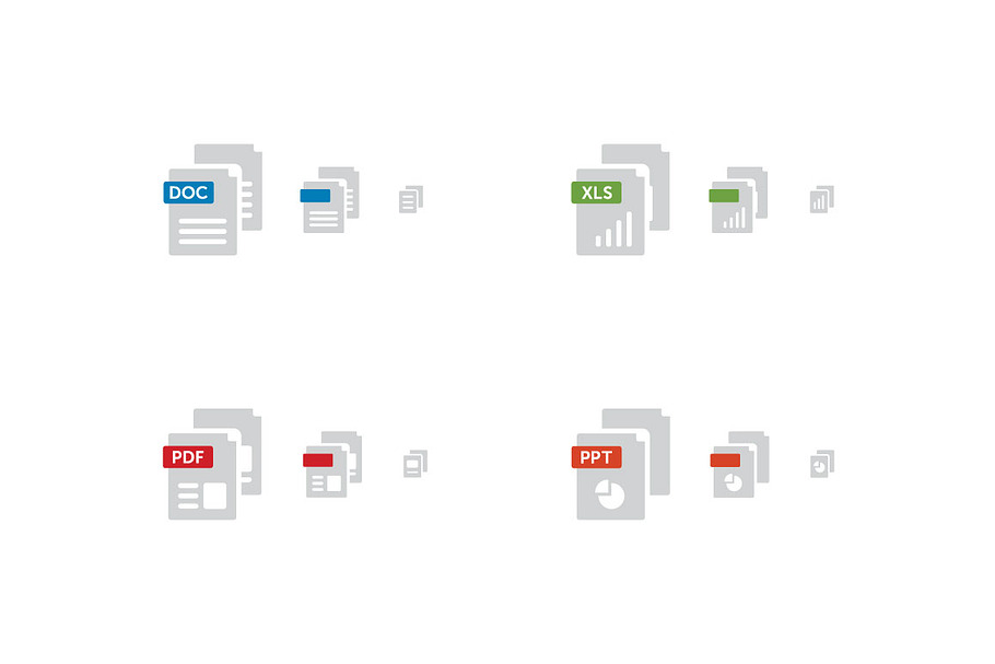 Simple File Type Icons
