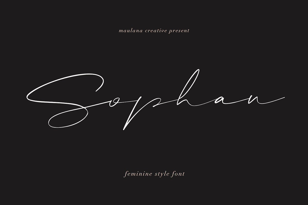 Sophan Calligraphy Font in Script Fonts - product preview 8