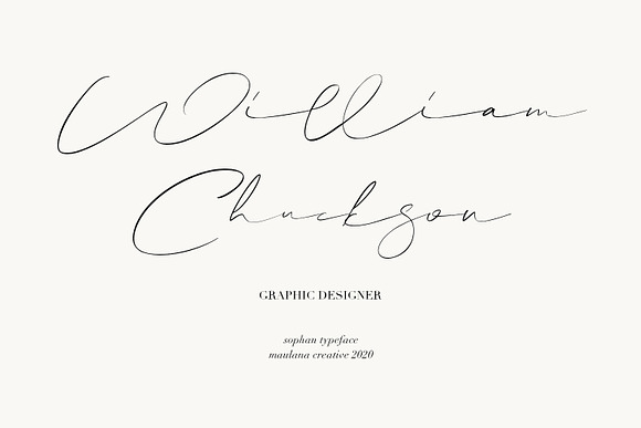 Sophan Calligraphy Font in Script Fonts - product preview 2