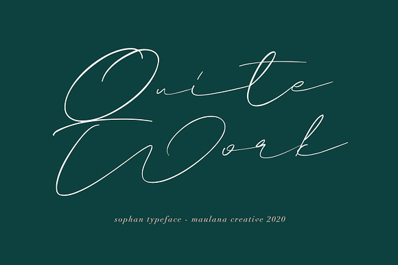 Sophan Calligraphy Font in Script Fonts - product preview 5