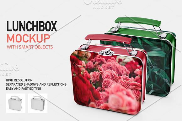 LUNCHBOX MOCKUP (2 TYPES) in Product Mockups - product preview 1