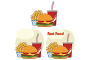 Fast Food Hamburger Collection Set