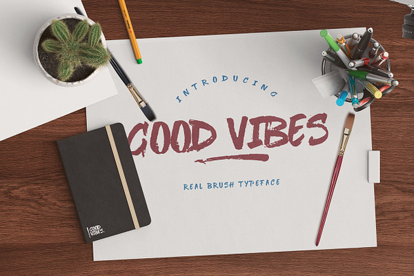 Good Vibes - Real Brush Typeface