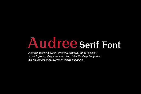 Audree | Serif Font