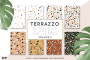 Terrazzo 8 seamless repeat patterns