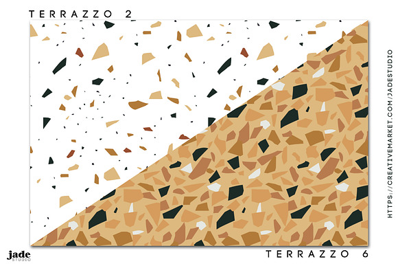 Terrazzo 8 seamless repeat patterns in Patterns - product preview 3
