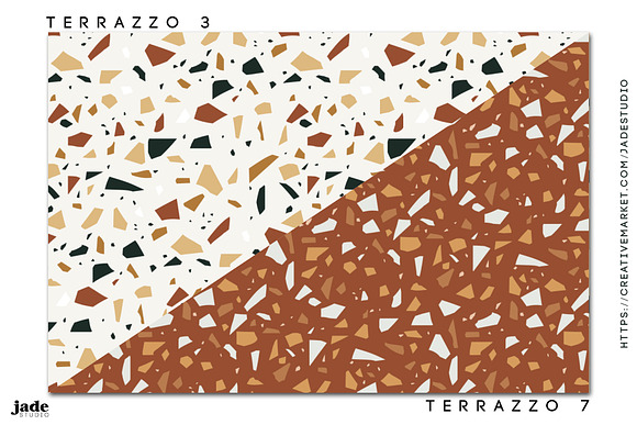 Terrazzo 8 seamless repeat patterns in Patterns - product preview 4