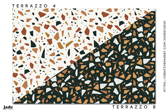 Terrazzo 8 seamless repeat patterns in Patterns - product preview 5