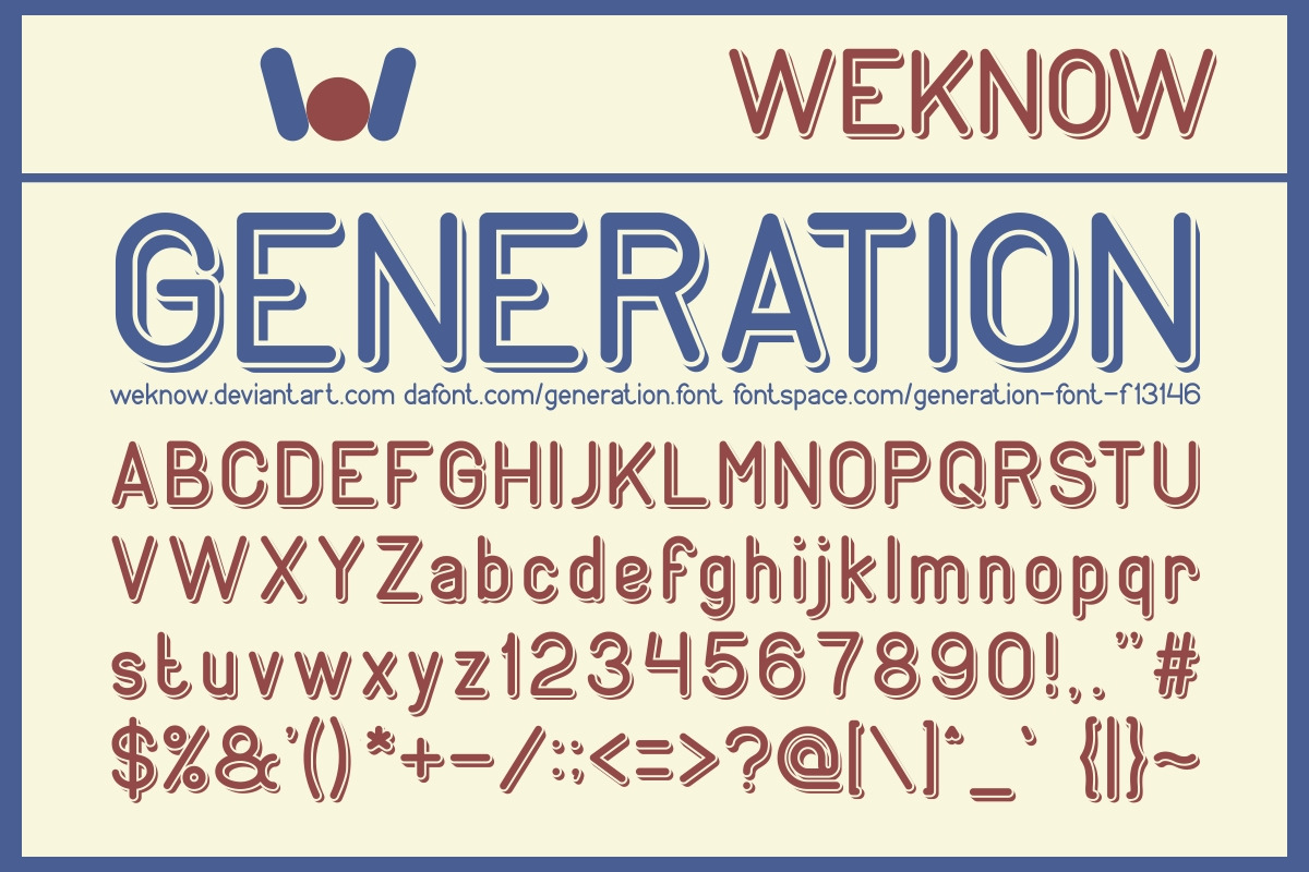 Generation font in Display Fonts - product preview 8