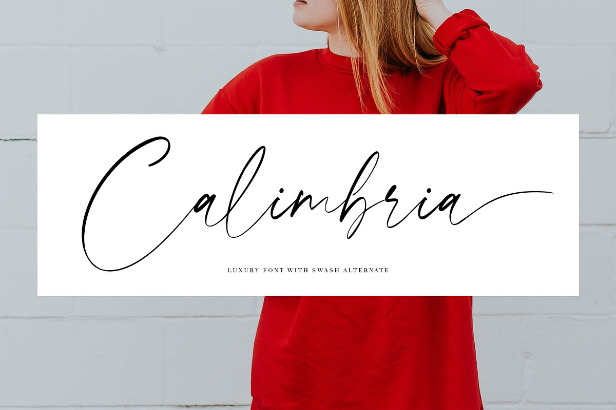 Calimbria Font in Script Fonts - product preview 8