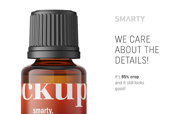 Essentaial oil bottle mockup 20ml in Product Mockups - product preview 3