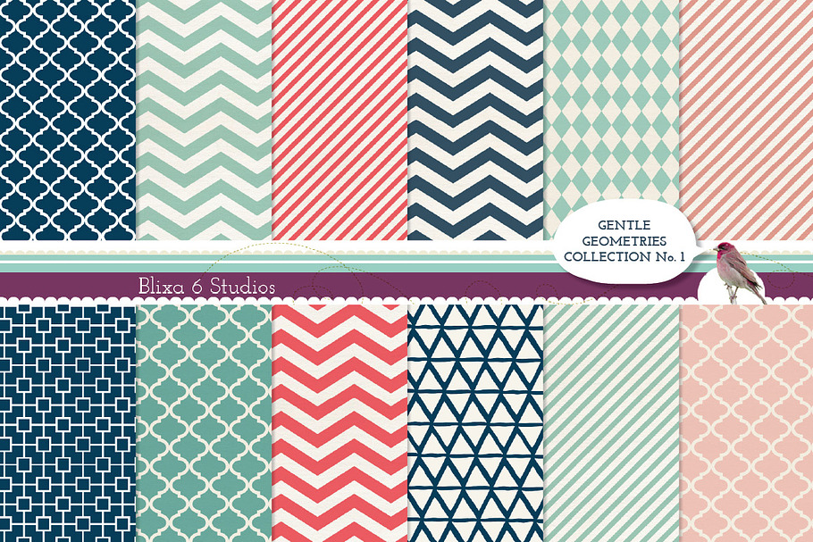 Gentle Geometry Digital Patterns in Patterns - product preview 8