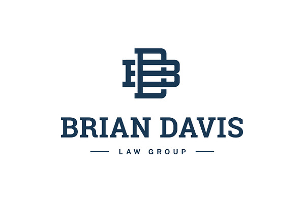 B D Letter Logo BD Monogram Law Icon