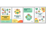 Botanical park brochure template