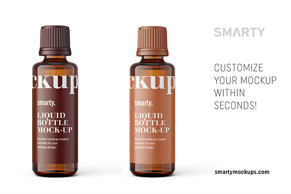 Essentaial oil bottle mockup 50ml in Product Mockups - product preview 2