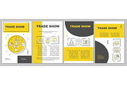 Trade show brochure template layout