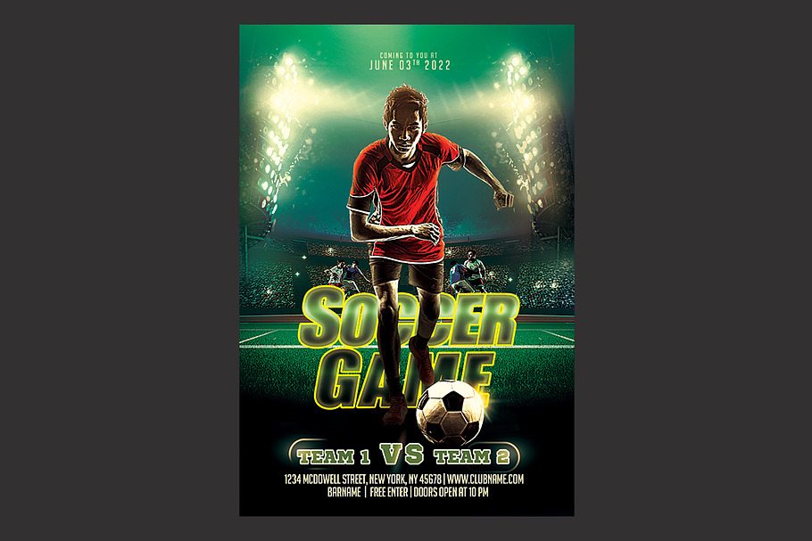 Soccer Night Flyer