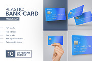 Realistic Plastic Bank Card Mock-up