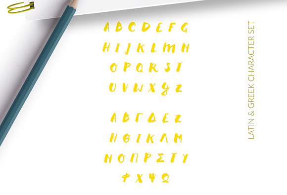 HandBrushed Greek, Cyrillic Font in Script Fonts - product preview 1