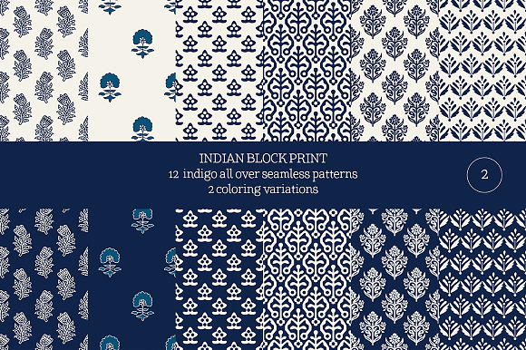 Blue Indian Block Print: All Over in Patterns - product preview 1