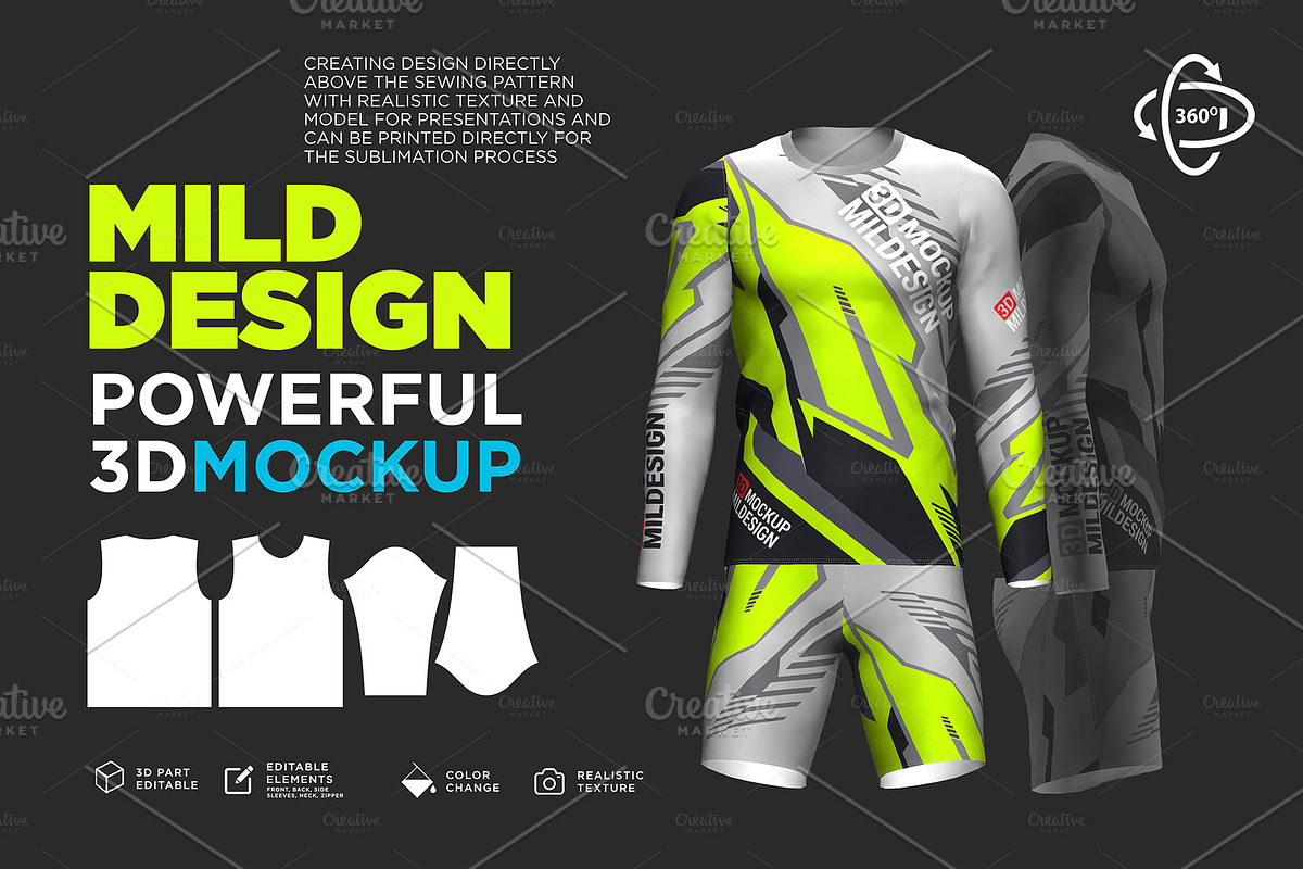 Goalkeeper Jersey - 3D Mockup in Product Mockups - product preview 8