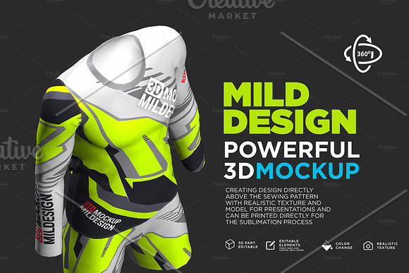 Goalkeeper Jersey - 3D Mockup in Product Mockups - product preview 1