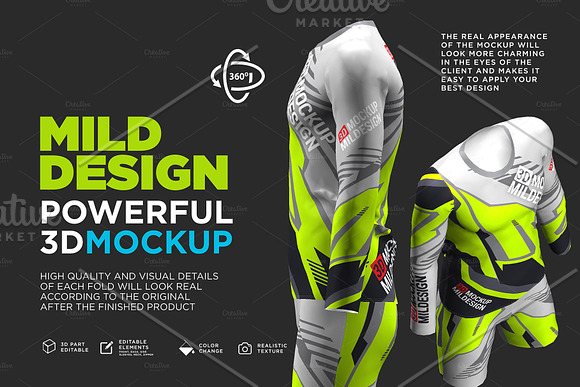 Goalkeeper Jersey - 3D Mockup in Product Mockups - product preview 4