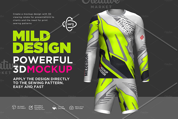 Goalkeeper Jersey - 3D Mockup in Product Mockups - product preview 5