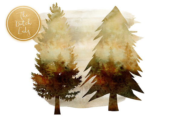 Majestic Wilderness Clipart Set in Illustrations - product preview 2