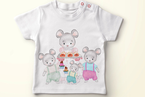Cute Mouses clipart Animals clipart in Illustrations - product preview 4