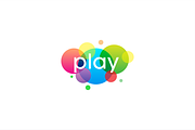 Play game logo template.