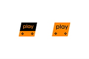 Play game logo template.