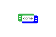 Game console logo template.